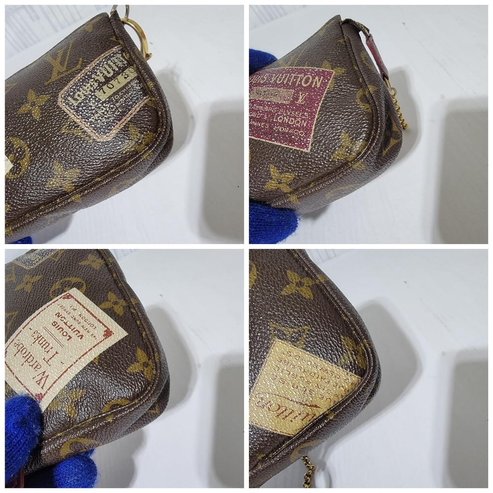 Louis Vuitton Monogram Mini Pochette Accessoire Pouch Brown - Picture 14 of 15